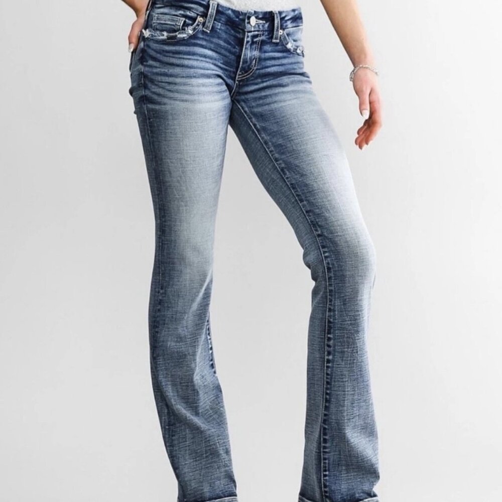 BKE Women's Light Blue Boot Cut Jeans